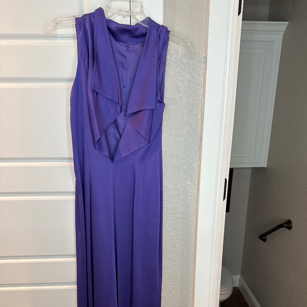 Royal purple evening gown